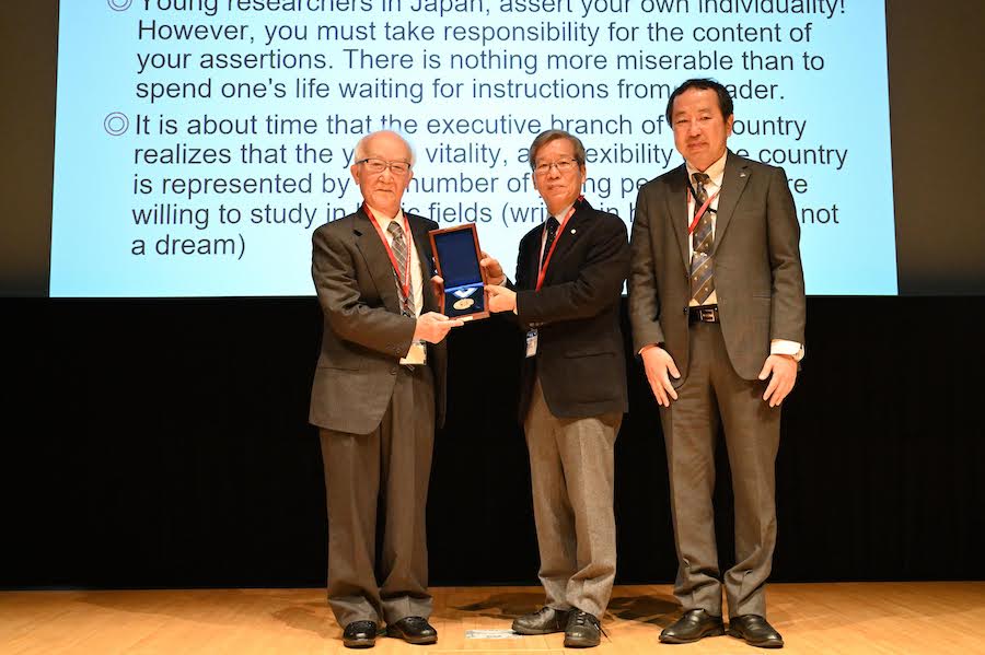 Prof. Yoshisuke Ueda, Prof. Nishihara, and Prof. Atsushi Takahashi