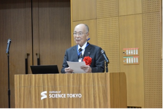 Prof. Iga spoke about his research achievements