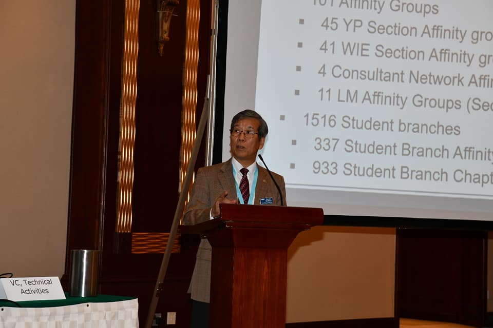 Prof. Nishihara presented on IEEE Region 10